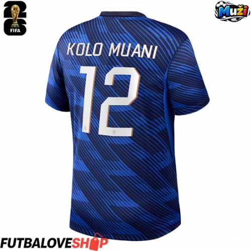 Dres Francúzsko Randal Kolo Muani #12 Domáci MS 2026 Krátky Rukáv